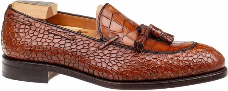 Berwick Casual leren instapper kwast gestikte schoen