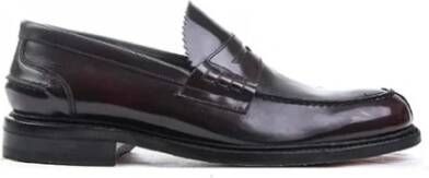 Berwick College Stijl Leren Loafers Bordeaux