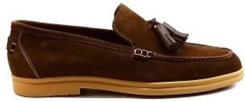 Berwick Comfortabele Bruine Moccasin met Kwastjes Brown Heren