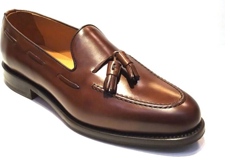 Berwick Vegan Leren Kwast Loafers Mannen Brown Heren