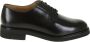 Berwick Zwarte Leren Derby Schoenen - Thumbnail 1