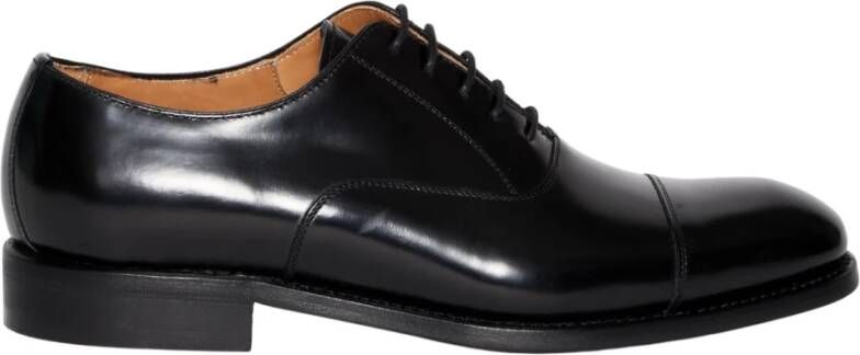 Berwick Zwarte Leren Veterschoenen 5217 Black Heren