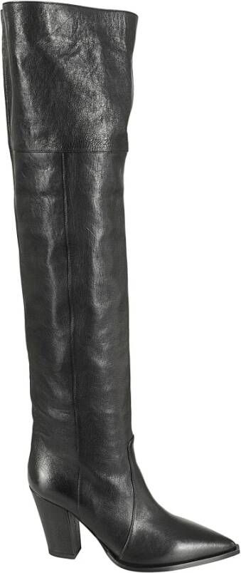 Bettina Vermillon Over-knee Boots Black Dames
