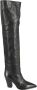 Bettina Vermillon Over-knee Boots Black Dames - Thumbnail 1