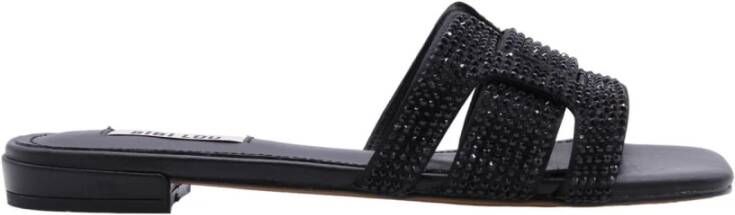 Bibi Lou Begawan Muiltje Sandalen Black Dames