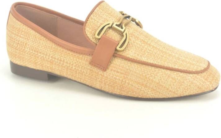 Bibi Lou Beige Jute Moccassin +Gar. Beige Dames