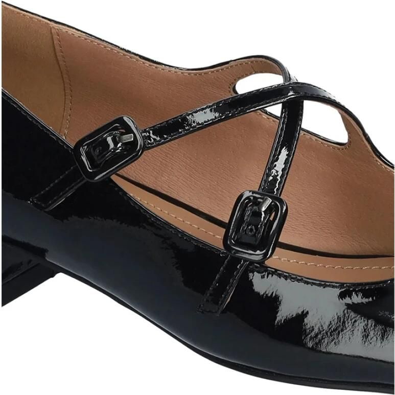 Bibi Lou Ballerina Pumps van lakleer met dubbele gesp