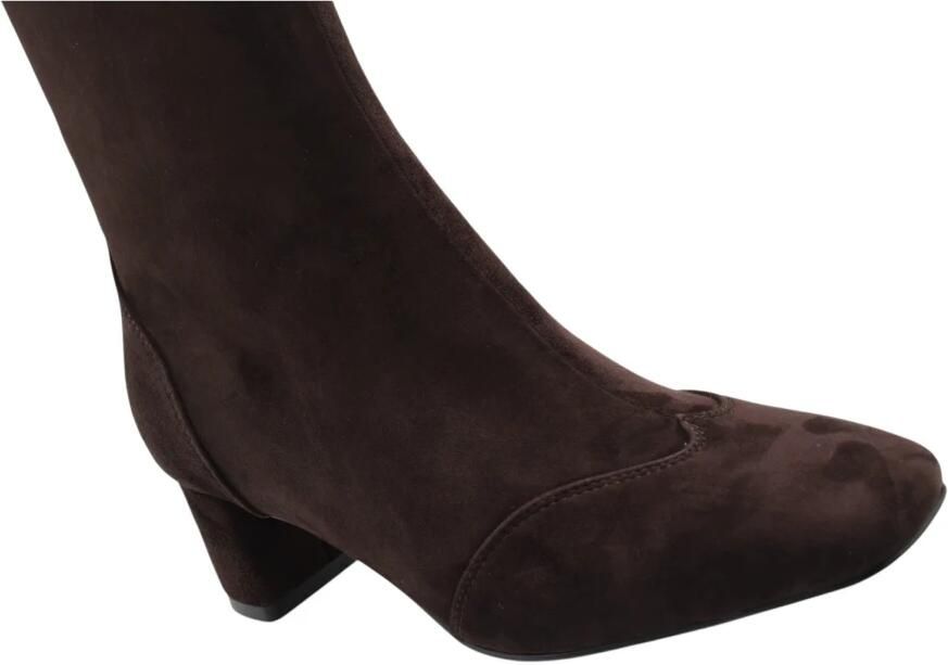 Bibi Lou Soren Booties 50 suède enkellaarsjes met hak donkerbruin - Foto 4