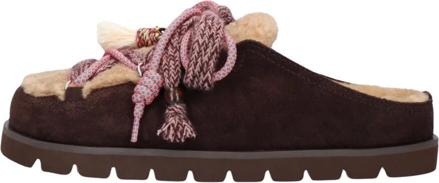 BIBI LOU Clogs Dames Cori Mules Suède Bruin
