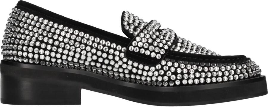 Bibi Lou Fabric and Rhinestone Loafers - Foto 4
