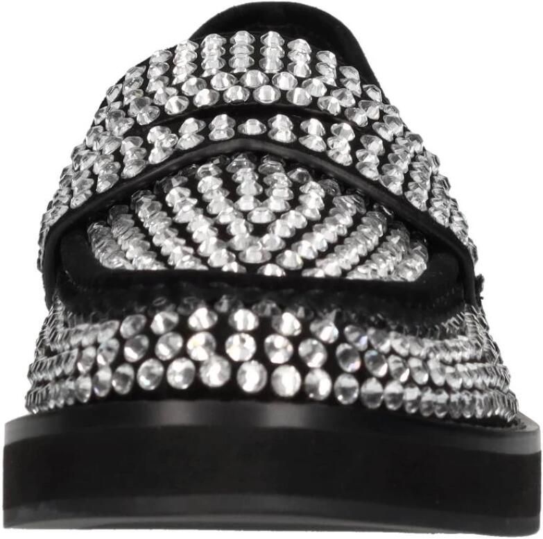 Bibi Lou Fabric and Rhinestone Loafers - Foto 2