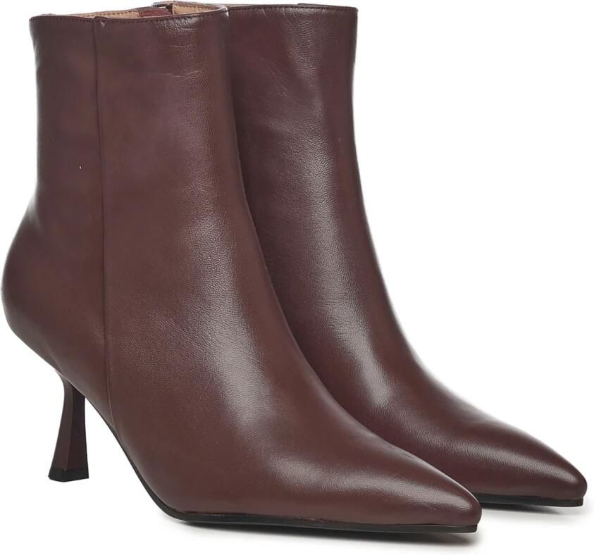 Bibi Lou Leren Stiletto Laarzen Bordeaux Kleur - Foto 2