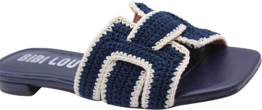 BiBi Lou Donkerblauw Mules Planas Slippers Donkerblauw 670z87vk - Foto 3