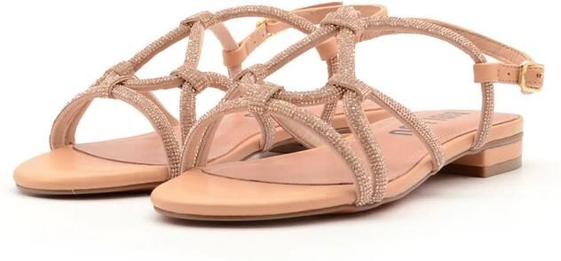 Bibi Lou Naakt Strass Gekruiste Band Sandalen - Foto 2