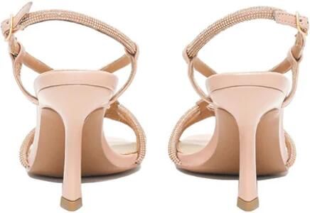 Bibi Lou Stijlvolle Hoge Hak Sandalen Beige Dames