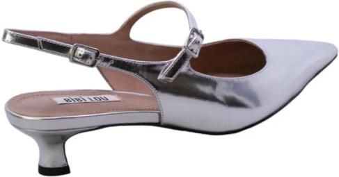 Bibi Lou Zilveren Leren Hoge Hakken - Foto 2