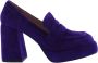 Bibi Lou Blauwe Suède Pump Blue Dames - Thumbnail 1