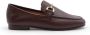 Bibi Lou Bordeaux Leren Mocassin met Gouden Klem - Thumbnail 1