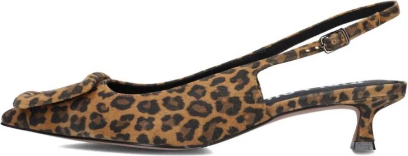 Bibi Lou Bruine Slingback Hakken Elegante Charme