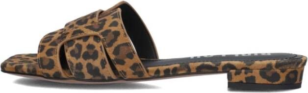 Bibi Lou Bruine Zomer Slippers Stijlvol en Comfortabel