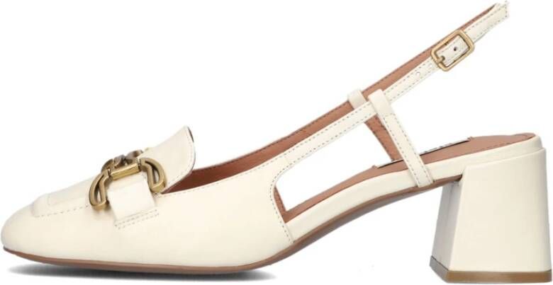 Bibi Lou Elegante Crème Slingbacks White Dames