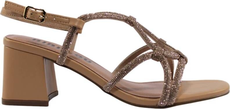 Bibi Lou Elegante Nude Sandalen voor Vrouwen Brown Dames