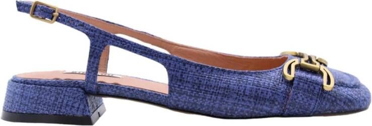 Bibi Lou Elegante Slingback Ballerina Blue Dames