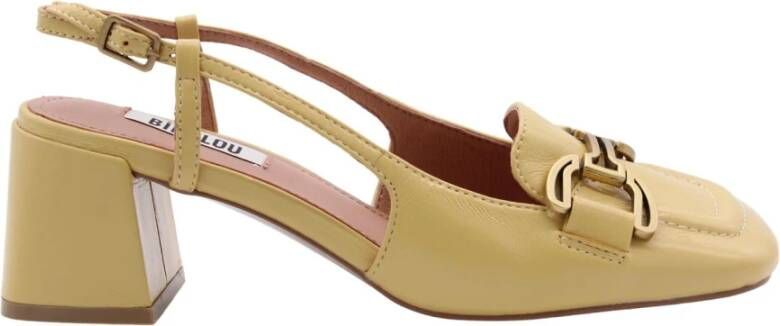 Bibi Lou Elegante Slingback Pumps Yellow Dames