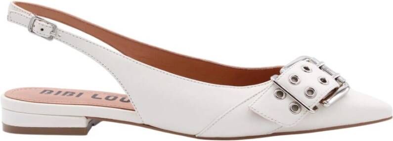 BIBI LOU Slingbacks Dames 520z10 Maat: 41 Materiaal: Leer Kleur: Wit - Foto 5