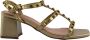 Bibi Lou Gouden Stud Leren Sandaal Yellow Dames - Thumbnail 1