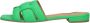 BiBi Lou Slippers Dames Sandalen Instappers Damesschoenen Leer Blokhak 760Z10VK Groen - Thumbnail 12