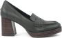 Bibi Lou Groene leren instapper schoen Green Dames - Thumbnail 1