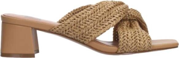 BIBI LOU Muiltjes Dames 881z94hg Maat: 36 Materiaal: Textiel Kleur: Camel - Foto 4