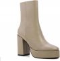 BiBi Lou 521p10vk Enkellaarsjes Enkelboots met rits Dames Taupe - Thumbnail 3