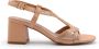 Bibi Lou Leren Sandalen met Fonkelende Stofweefsel - Thumbnail 1