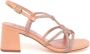 Bibi Lou Leren Sandalen met Strass Kruisbanden - Thumbnail 1