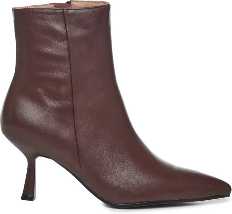 Bibi Lou Leren Stiletto Laarzen Bordeaux Kleur
