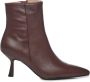 Bibi Lou Leren Stiletto Laarzen Bordeaux Kleur - Thumbnail 1