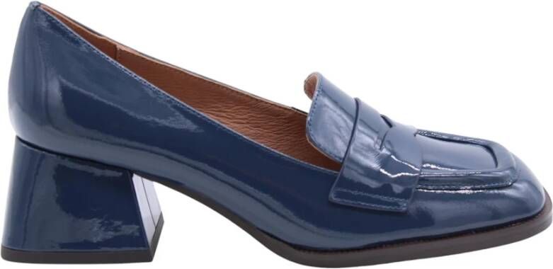 Bibi Lou Melkslang Pattern Stijlvolle Pumps met Verhogend Effect Blue Dames