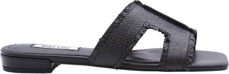 Bibi Lou Zwart Dahlia slippers zwart