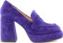 Bibi Lou Paarse Suède Loafer Purple Dames - Thumbnail 1