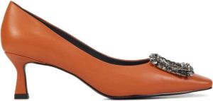 BiBi Lou Dames Pumps Damesschoenen Suède Kitten heel hoogte 6 cm 656Z10VK Oranje