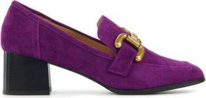 BiBi Lou Dames Pumps Damesschoenen Suède Blokhak hoogte 5 cm 574Z30VK Paars