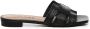 Bibi Lou Raffia en Leren Zwarte Sandalen - Thumbnail 1