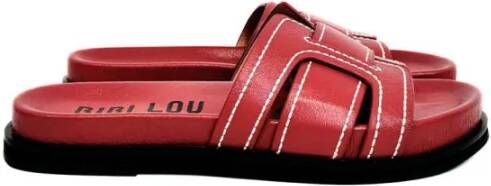 Bibi Lou Rode platte sandalen Mindy model