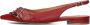 BiBi Lou Dames Sandalen 520z10vk Samira Flat Carmin Rood - Thumbnail 3