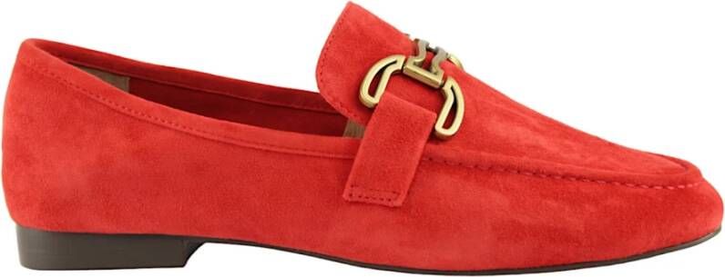 Bibi Lou Rode Suède Loafers