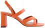 BiBi Lou 612z42vk sandalen dames rood naranja leer - Thumbnail 1