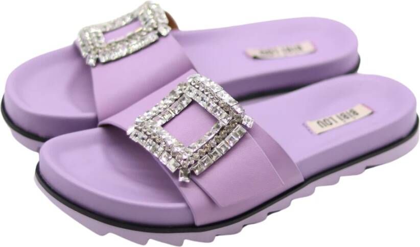Bibi Lou Schuifregelaars Elegante Diamantlijn Stijl Purple Dames