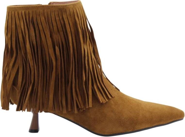 BIBI LOU Enkellaarsjes Dames 602t60vk Suède Camel